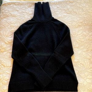J. Crew black turtleneck sweater - wool/cashmere blend size S